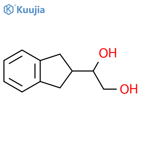 1-(2,3-dihydro-1H-inden-2-yl)ethane-1,2-diol structure