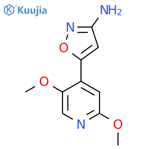 5-(2,5-dimethoxypyridin-4-yl)-1,2-oxazol-3-amine structure