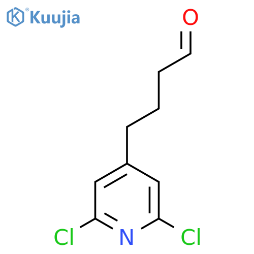 4-(2,6-dichloropyridin-4-yl)butanal structure