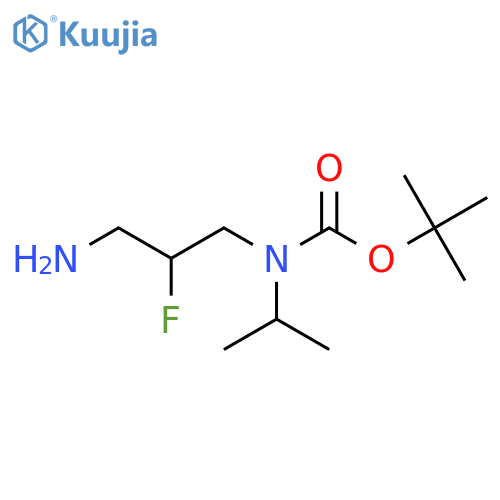 tert-butyl N-(3-amino-2-fluoropropyl)-N-(propan-2-yl)carbamate structure
