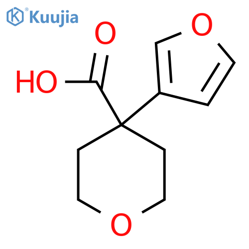 4-(furan-3-yl)oxane-4-carboxylic acid structure