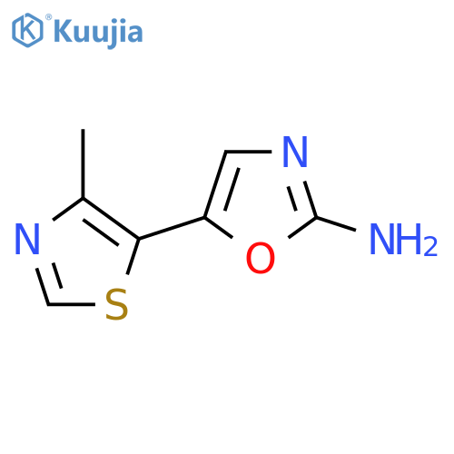 5-(4-methyl-1,3-thiazol-5-yl)-1,3-oxazol-2-amine structure