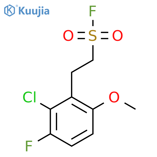 2-(2-chloro-3-fluoro-6-methoxyphenyl)ethane-1-sulfonyl fluoride structure