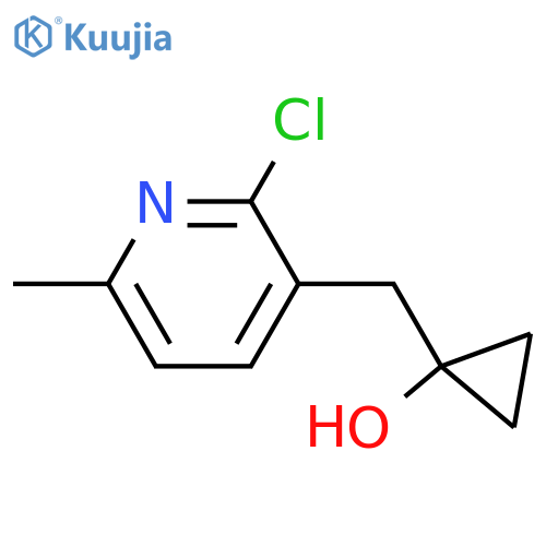 1-(2-chloro-6-methylpyridin-3-yl)methylcyclopropan-1-ol structure