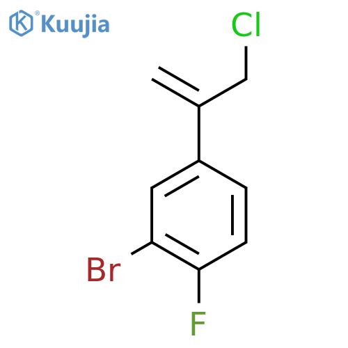 2-bromo-4-(3-chloroprop-1-en-2-yl)-1-fluorobenzene structure