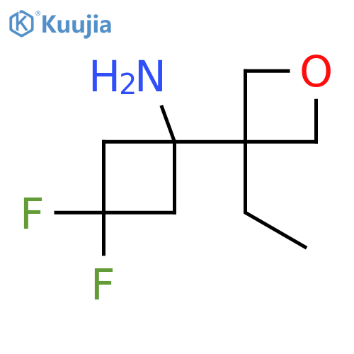 1-(3-ethyloxetan-3-yl)-3,3-difluorocyclobutan-1-amine structure