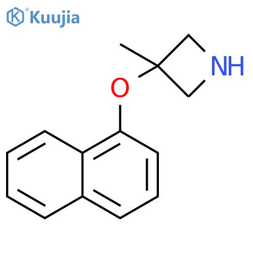 3-methyl-3-(naphthalen-1-yloxy)azetidine structure