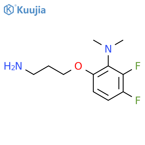 6-(3-aminopropoxy)-2,3-difluoro-N,N-dimethylaniline structure