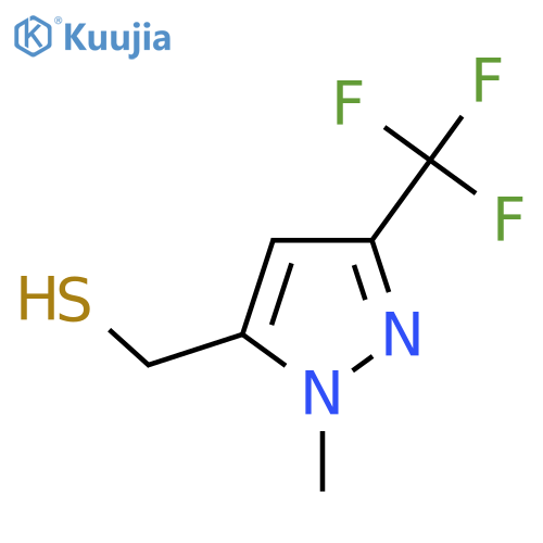 1-methyl-3-(trifluoromethyl)-1H-pyrazol-5-ylmethanethiol structure
