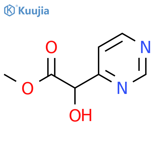 Methyl 2-hydroxy-2-(pyrimidin-4-yl)acetate structure