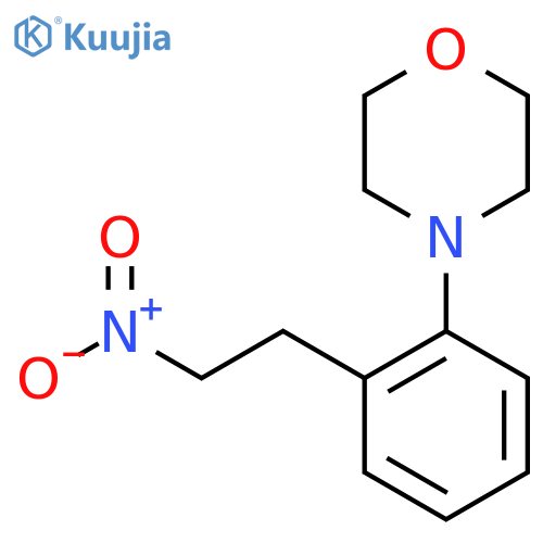 4-2-(2-nitroethyl)phenylmorpholine structure