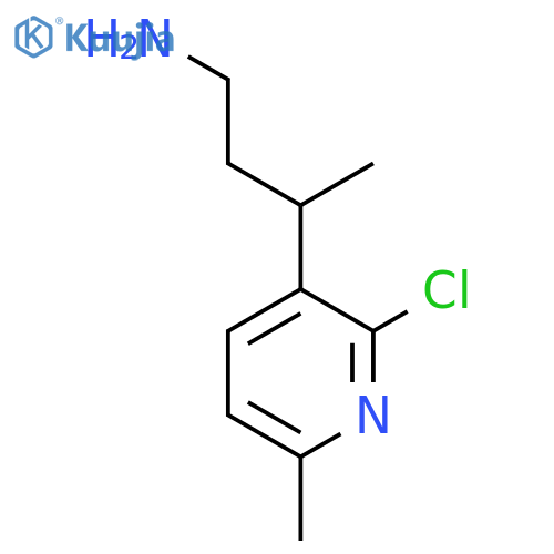 3-(2-chloro-6-methylpyridin-3-yl)butan-1-amine structure