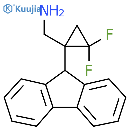 1-(9H-fluoren-9-yl)-2,2-difluorocyclopropylmethanamine structure