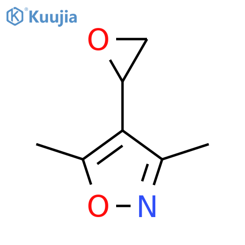 3,5-dimethyl-4-(oxiran-2-yl)-1,2-oxazole structure