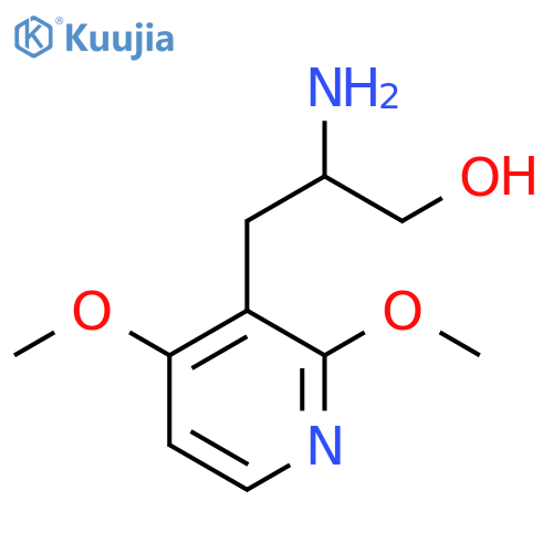 2-amino-3-(2,4-dimethoxypyridin-3-yl)propan-1-ol structure