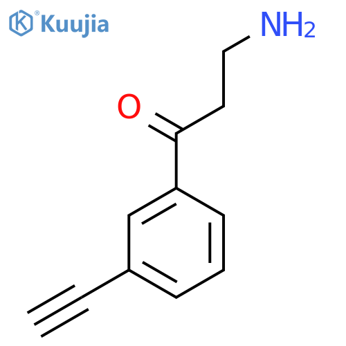 3-amino-1-(3-ethynylphenyl)propan-1-one structure
