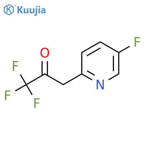 1,1,1-trifluoro-3-(5-fluoropyridin-2-yl)propan-2-one structure