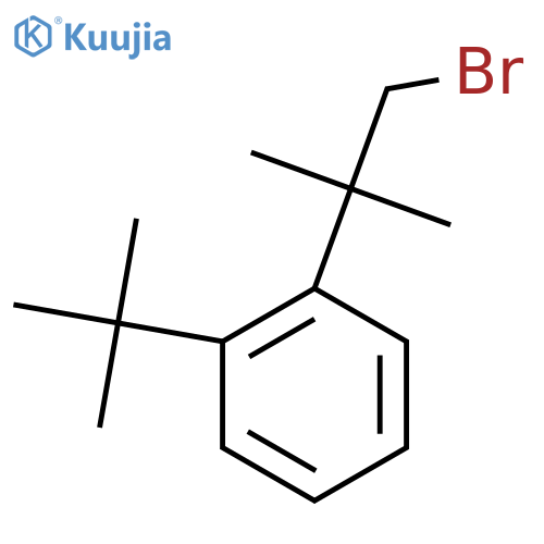 1-(1-bromo-2-methylpropan-2-yl)-2-tert-butylbenzene structure