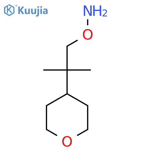 O-2-methyl-2-(oxan-4-yl)propylhydroxylamine structure