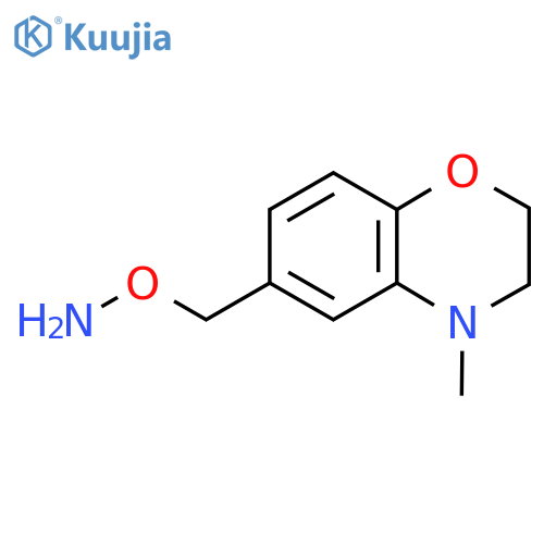 O-(4-methyl-3,4-dihydro-2H-1,4-benzoxazin-6-yl)methylhydroxylamine structure