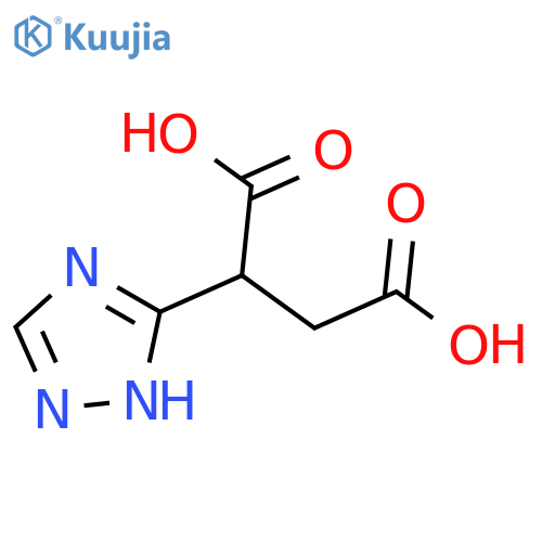 2-(1H-1,2,4-triazol-3-yl)butanedioic acid structure