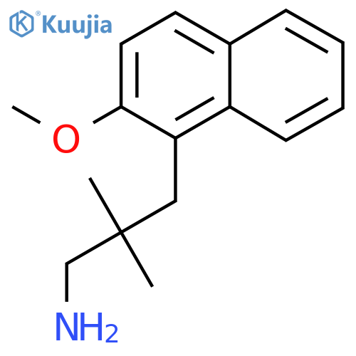 3-(2-methoxynaphthalen-1-yl)-2,2-dimethylpropan-1-amine structure