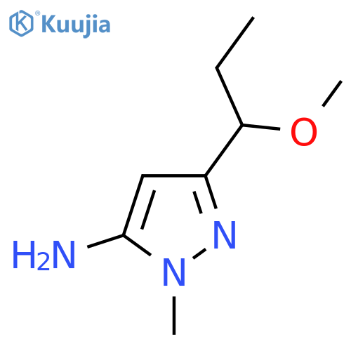 3-(1-methoxypropyl)-1-methyl-1H-pyrazol-5-amine structure