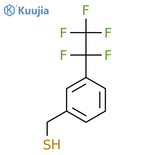 3-(pentafluoroethyl)phenylmethanethiol structure