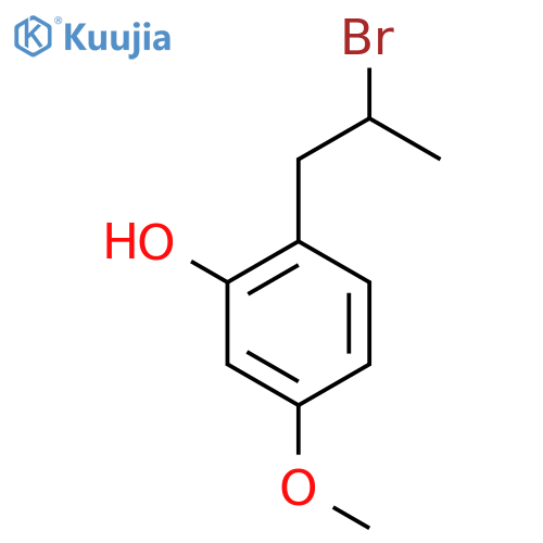 2-(2-Bromopropyl)-5-methoxyphenol structure