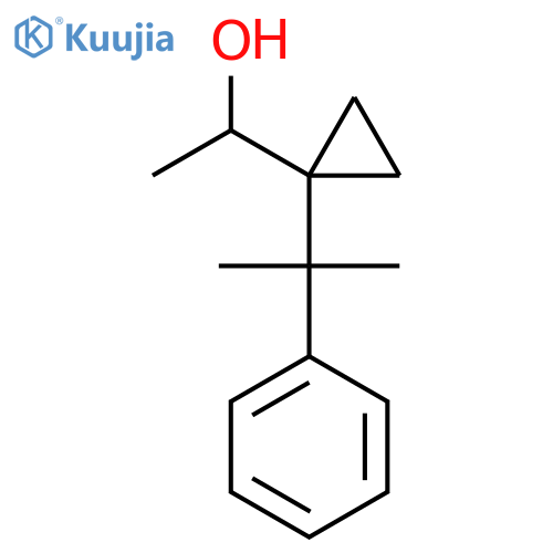 1-1-(2-phenylpropan-2-yl)cyclopropylethan-1-ol structure