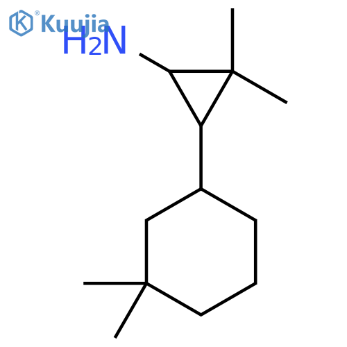3-(3,3-Dimethylcyclohexyl)-2,2-dimethylcyclopropan-1-amine structure