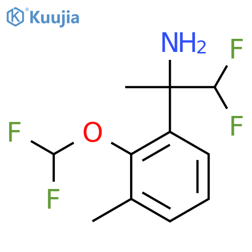 2-2-(difluoromethoxy)-3-methylphenyl-1,1-difluoropropan-2-amine structure