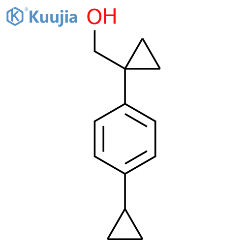 1-(4-cyclopropylphenyl)cyclopropylmethanol structure