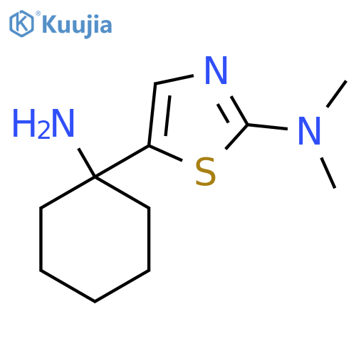 5-(1-aminocyclohexyl)-N,N-dimethyl-1,3-thiazol-2-amine structure