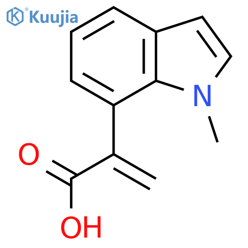 2-(1-methyl-1H-indol-7-yl)prop-2-enoic acid structure