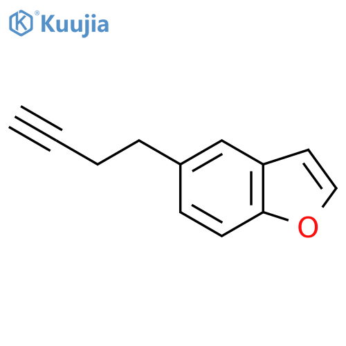 5-(but-3-yn-1-yl)-1-benzofuran structure