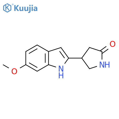4-(6-methoxy-1H-indol-2-yl)pyrrolidin-2-one structure