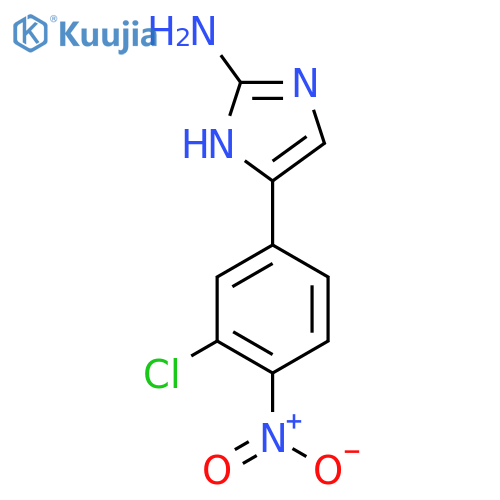 5-(3-chloro-4-nitrophenyl)-1H-imidazol-2-amine structure