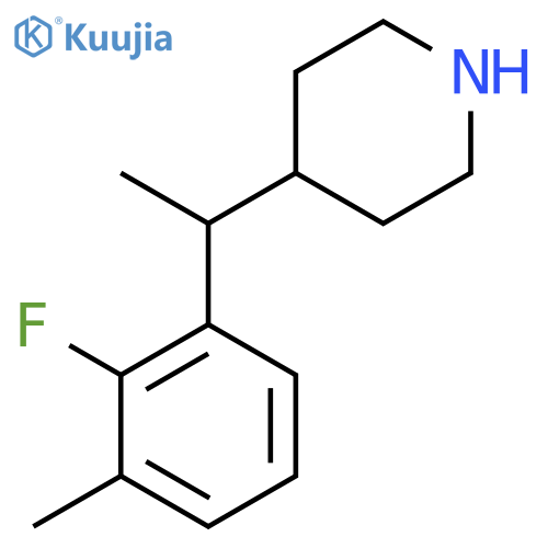 4-1-(2-fluoro-3-methylphenyl)ethylpiperidine structure