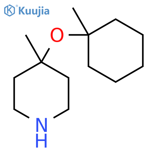 4-methyl-4-(1-methylcyclohexyl)oxypiperidine structure