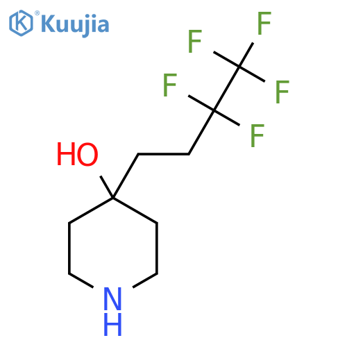 4-(3,3,4,4,4-pentafluorobutyl)piperidin-4-ol structure