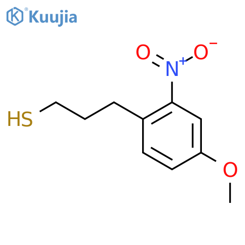 3-(4-methoxy-2-nitrophenyl)propane-1-thiol structure
