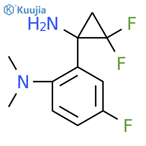 2-(1-amino-2,2-difluorocyclopropyl)-4-fluoro-N,N-dimethylaniline structure