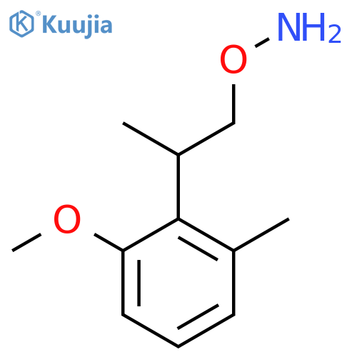 O-2-(2-methoxy-6-methylphenyl)propylhydroxylamine structure