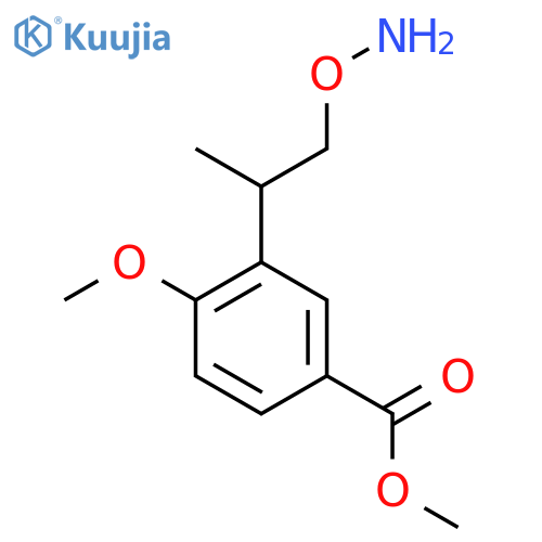 methyl 3-1-(aminooxy)propan-2-yl-4-methoxybenzoate structure