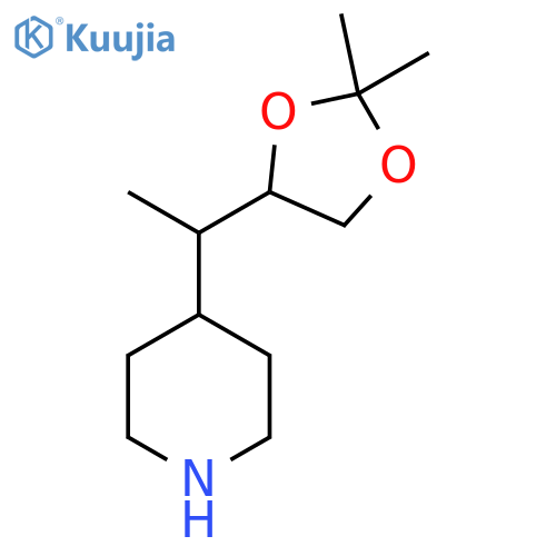 4-1-(2,2-dimethyl-1,3-dioxolan-4-yl)ethylpiperidine structure