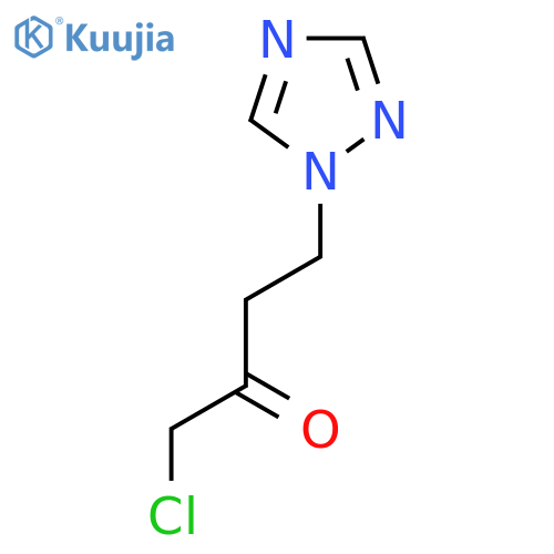 1-chloro-4-(1H-1,2,4-triazol-1-yl)butan-2-one structure