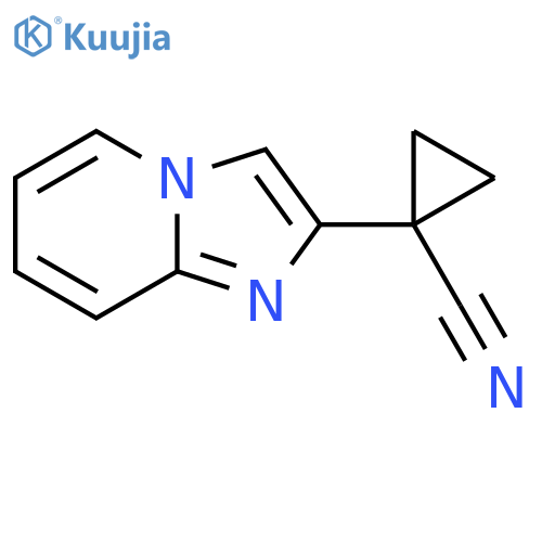 1-{imidazo1,2-apyridin-2-yl}cyclopropane-1-carbonitrile structure
