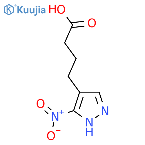 4-(3-nitro-1H-pyrazol-4-yl)butanoic acid structure