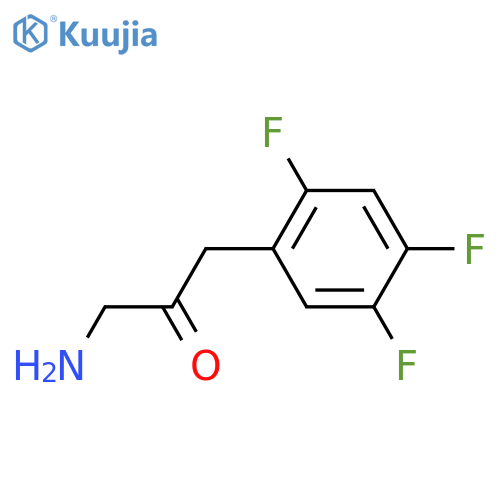 1-amino-3-(2,4,5-trifluorophenyl)propan-2-one structure
